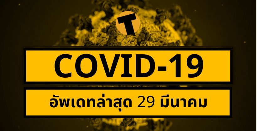 COVID-19 สถิติ 29 มีนา | อัพเดทล่าสุด ยอดผู้ติดเชื้อ+ตายทั่วโลก, อิตาลี-สเปน กราฟยังพุ่ง | The Thaiger