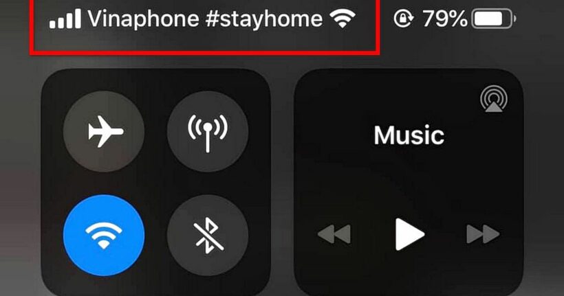 VinaPhone thêm cụm từ #Stayhome ở biểu tượng mạng nhằm nhắc nhở mọi người ở nhà | News by Thaiger
