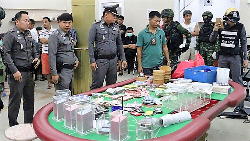 Police chief transferred following raid on Bangkok gambling den