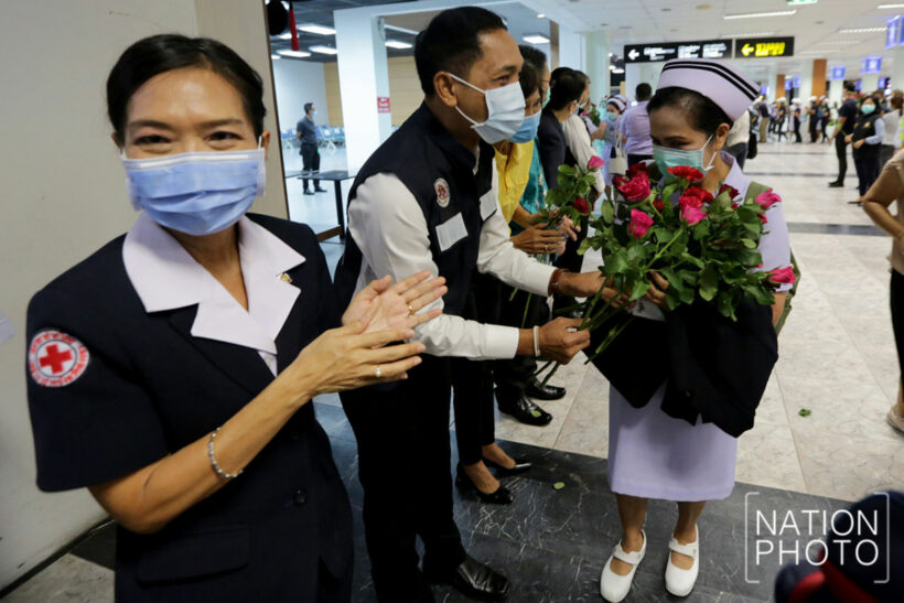 Medical team from Songkhla come to Phuket to help during Covid-19 outbreak