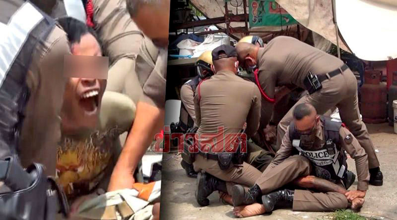 Buriram police officer injured as knife-wielding man has meltdown | News by Thaiger