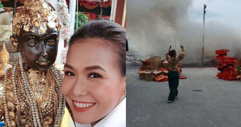 กาละแมร์ แก้บนพี่ไข่ ถวายประทัด 130 ล้านเสียง ยันเห็นผลทันตา | The Thaiger