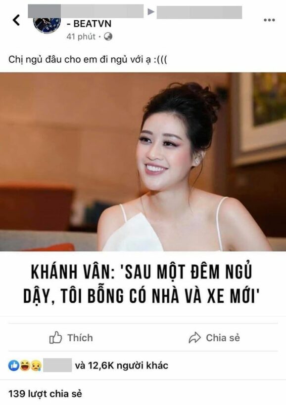 Hoa hậu Khánh Vân đính chính câu nói "Sau một đêm thức dậy có nhà mới, xe mới" bị xuyên tạc trên mạng xã hội | News by Thaiger