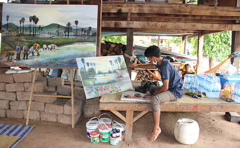 Thai teenager dreams of being an architect, sells his artwork to earn tuition fees