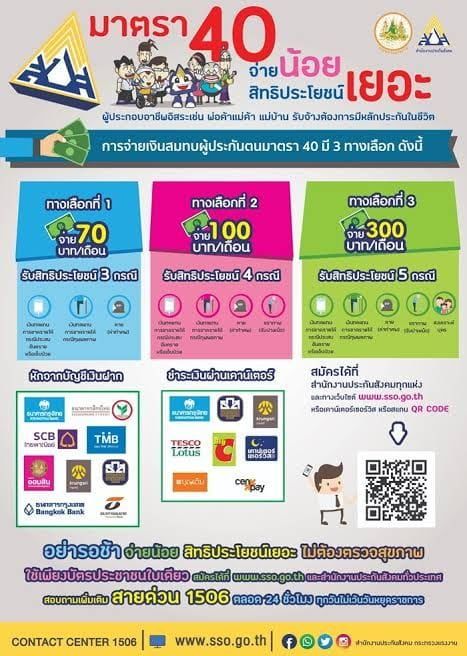 ประกันสังคม ให้ผู้สูงอายุสมัครประกันตนมาตรา 40 ได้แล้ว | The Thaiger