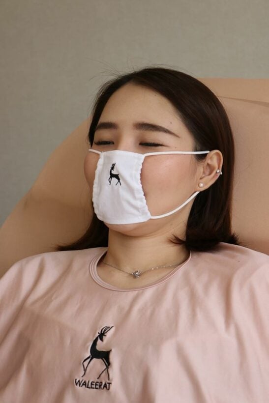 Beauty clinic designs special face masks for facial treatments