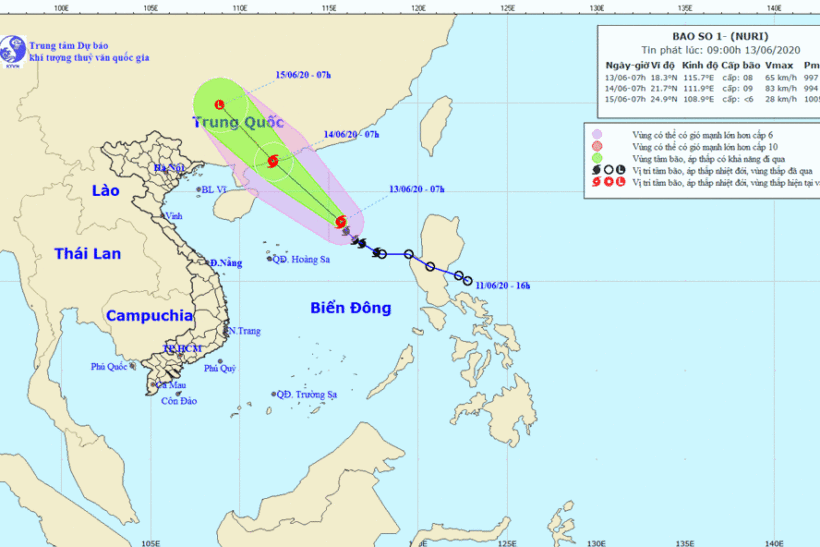 Tin bão mới nhất: Bão số 1 giật cấp 11 gây sóng cao 5 m | News by Thaiger