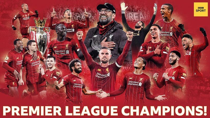 Chính thức: Liverpool vô địch Ngoại hạng Anh (Premier League) 2019/20 | News by Thaiger
