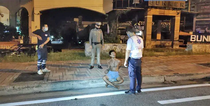 Man arrested in Pattaya wearing only boxers, behaving erratically – VIDEO