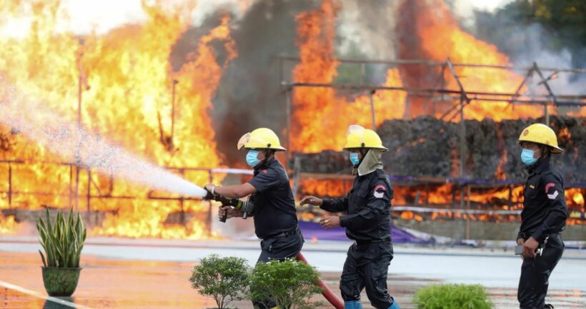 Billions in illicit drugs burned in Thailand and Myanmar