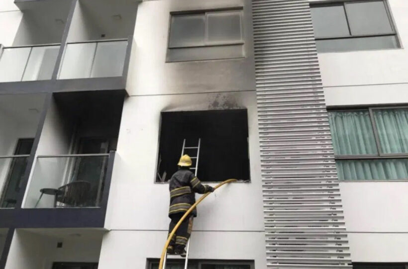 Pattaya condo destroyed by blaze – VIDEO