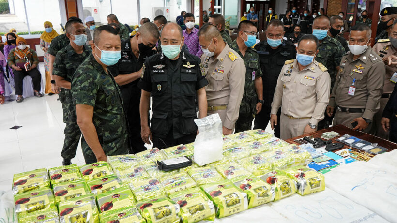 Police arrest 3, find 250 kilograms of crystal meth in truck in southern Thailand