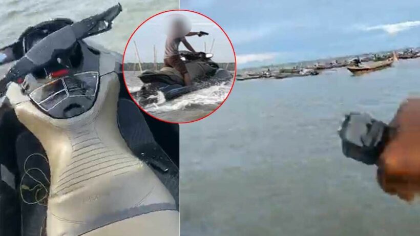 Man rides in on jet ski, fires shots as hundreds raid his illegal shellfish farm – VIDEO