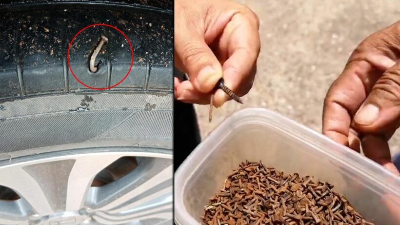 Khon Kaen police investigate tyre puncture epidemic