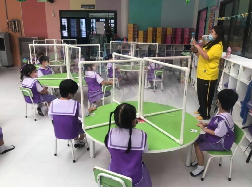 Back to school – Thai school kids head back to class