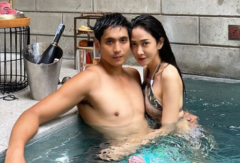 ยุ้ย จีรนันท์ โชว์หวานซ่อนเปรี้ยว โพสต์รูปชุดว่ายน้ำ คู่ ธัญญ์ | The Thaiger