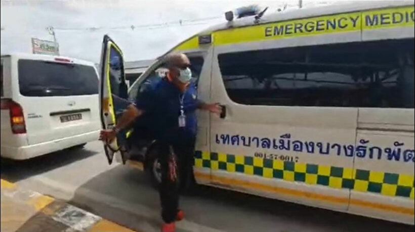 Seriously ill Burmese man found nearly unconscious at Nonthaburi bus stop – VIDEO