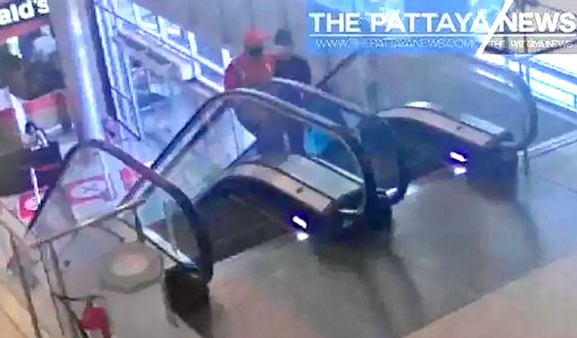 Security footage shows infected Egyptian soldier at Rayong mall was “low risk”