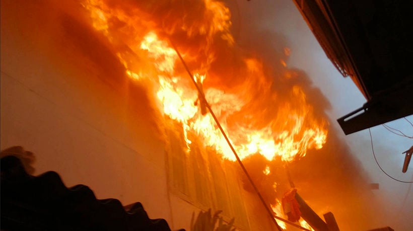 Bangkok slum fire injures 3, damages 5 homes