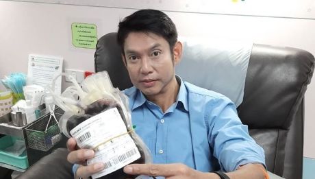 ทัช ณ ตะกั่วทุ่ง บริจาคเลือดช่วย นิ้ง กุลสตรี | The Thaiger
