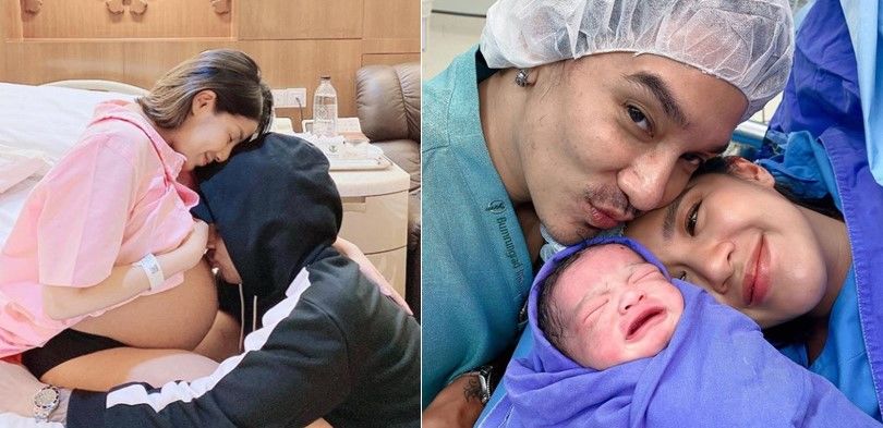 คลอดแล้ว! น้องเวทมนต์ ลูกสาวใบเตย-ดีเจแมน | The Thaiger