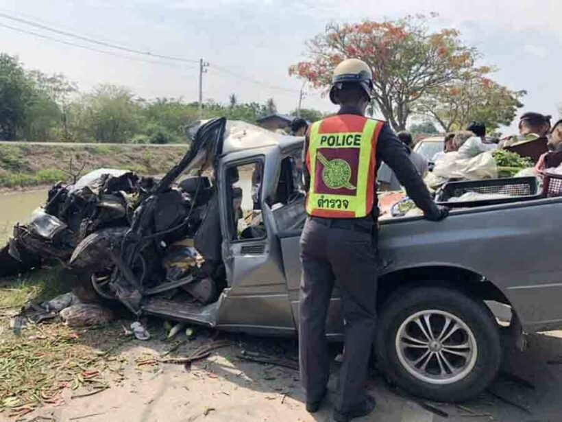 5 family members killed in early morning collision in Nakhon Ratchasima