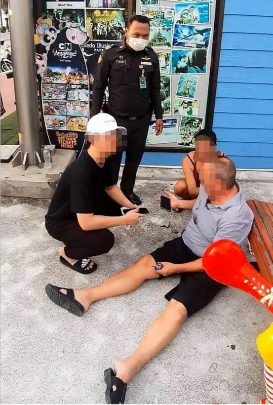 Unidentified woman attacks foreign man in Pattaya | News by Thaiger