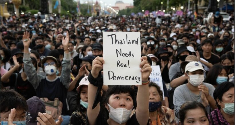 Up to 10,000 gather in massive Bangkok pro-democracy rally | The Thaiger