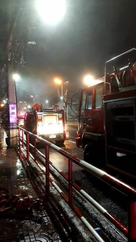 Well-known Chinese restaurant in Chon Buri catches fire