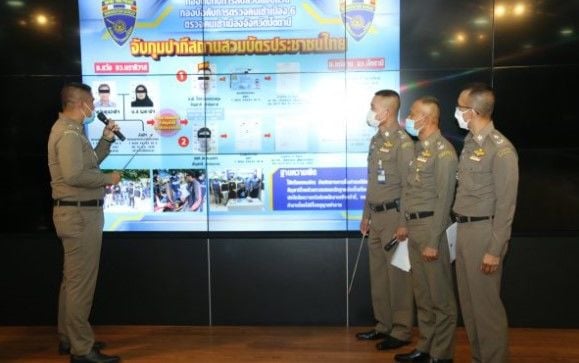 Thai immigration police arrest foreigners with fake IDs