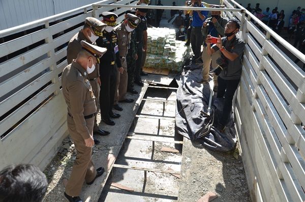 Thai police find 1.6 billion baht worth of drugs hidden in truck