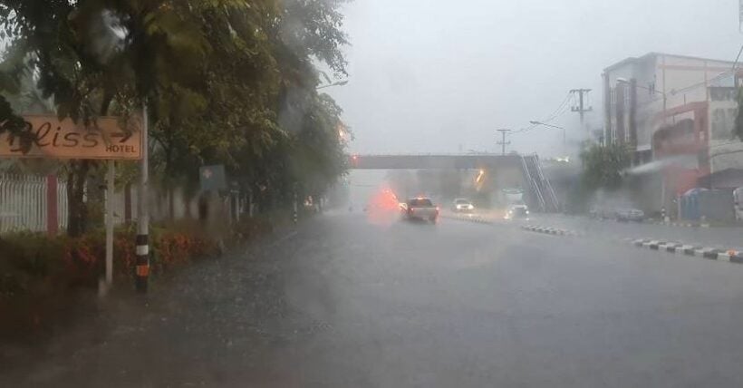 ‘Noul’ weakens as it pushes through Central Thailand today