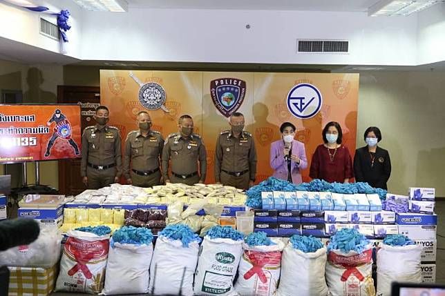 Police bust factories: Used medical gloves resold and painkillers sold as herbal medicine