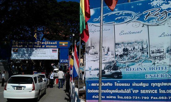 Trucks lining up at border checkpoint after Myanmar imposes cross-border quota