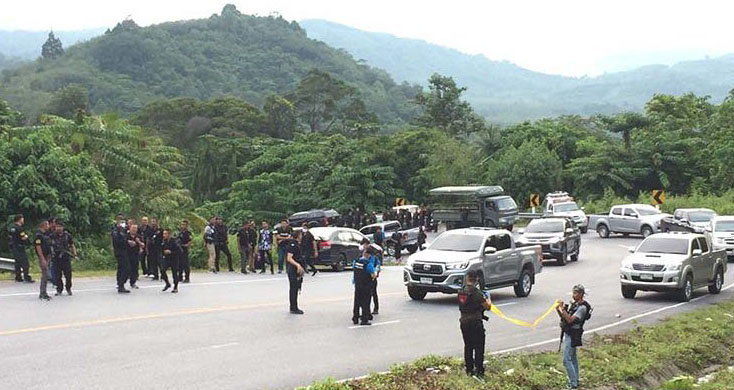 Southern Thailand insurgents ambush police vehicle