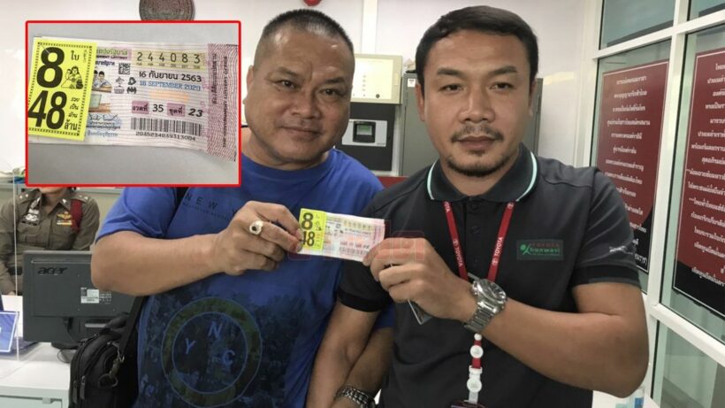 Lottery winner had 8 winning tickets, a total windfall of 48 million baht