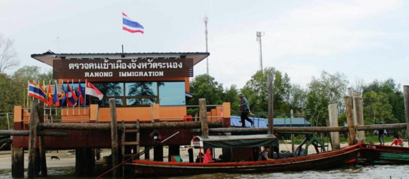 Officials threaten Ranong pier with closure over Covid violations