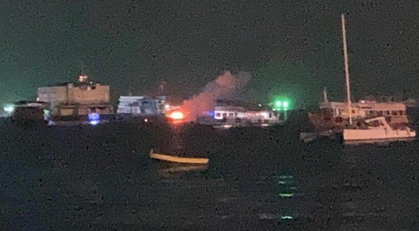 Pattaya supply boat destroyed in offshore blaze | VIDEO