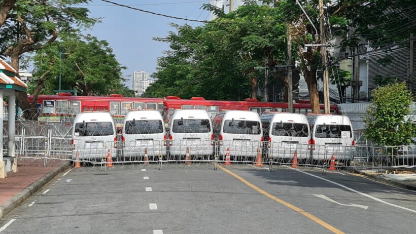 Police lockdown Royal Plaza as 9,000 police are deployed for today’s anti-establishment protest