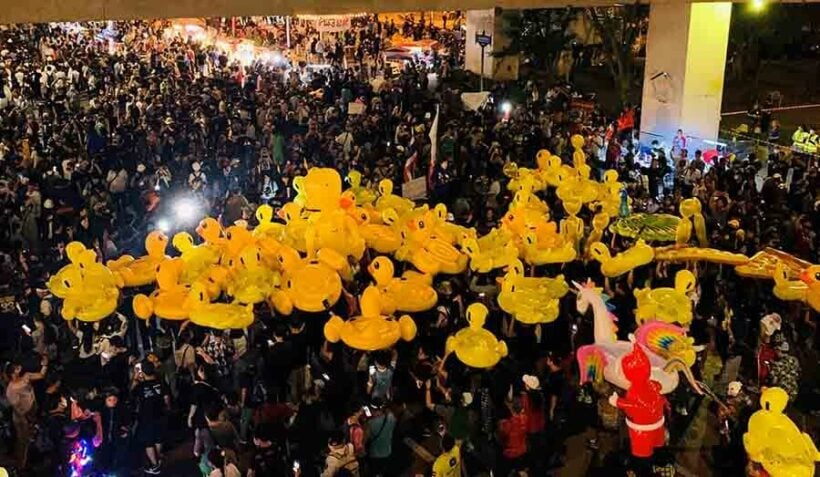 Thousands gather in Bangkok for “anti-coup” protest picnic