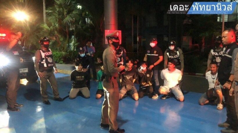 Pattaya police stage fake brawls as part of training drill