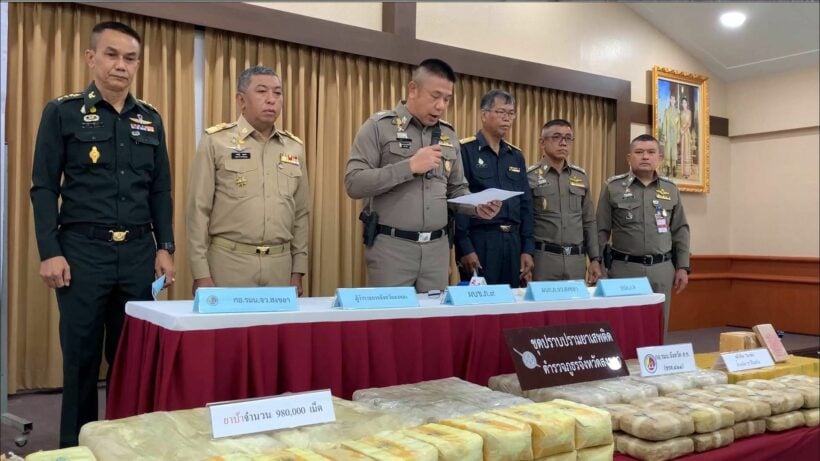 Police seize 45 million baht worth of heroin and methamphetamine from Hat Yai home