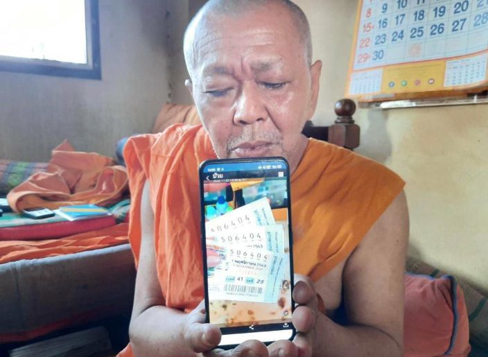 Monk wins 18 million baht in lottery, donates money to temple