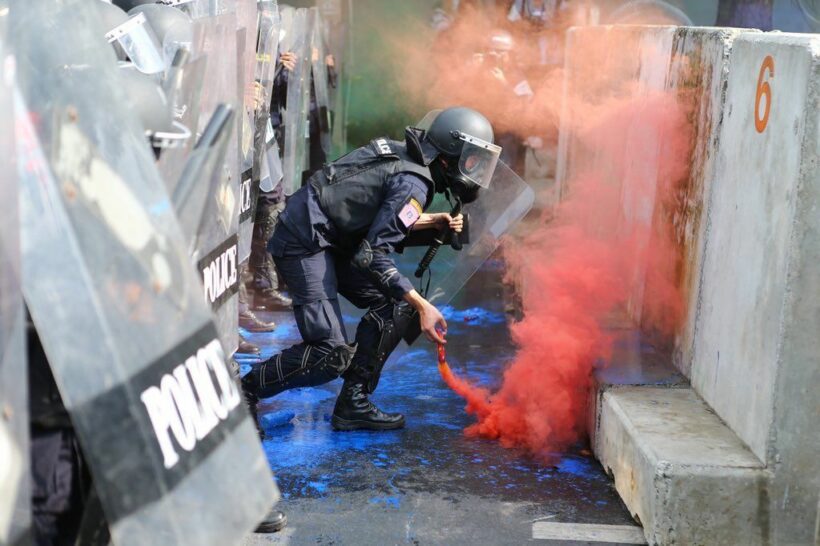 UPDATE: Riot police deploy water cannons and tear gas at protest outside Parliament