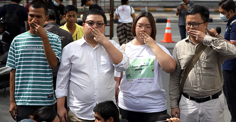 Pro-democracy protest leaders hear lèse majesté charges