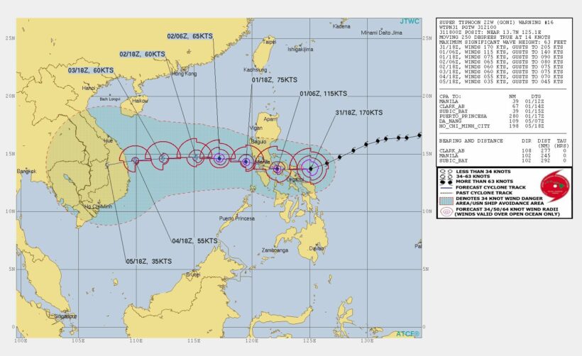 34 Thai provinces affected by heavy rains and flooding, typhoon 'Goni' heads towards Vietnam | News by Thaiger