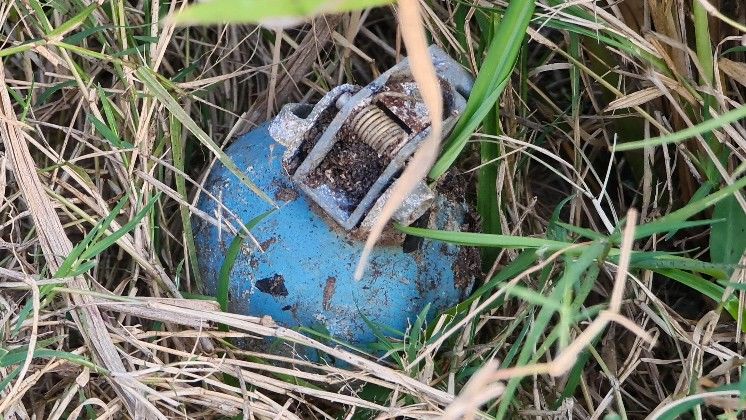 Training grenades found along Chon Buri road