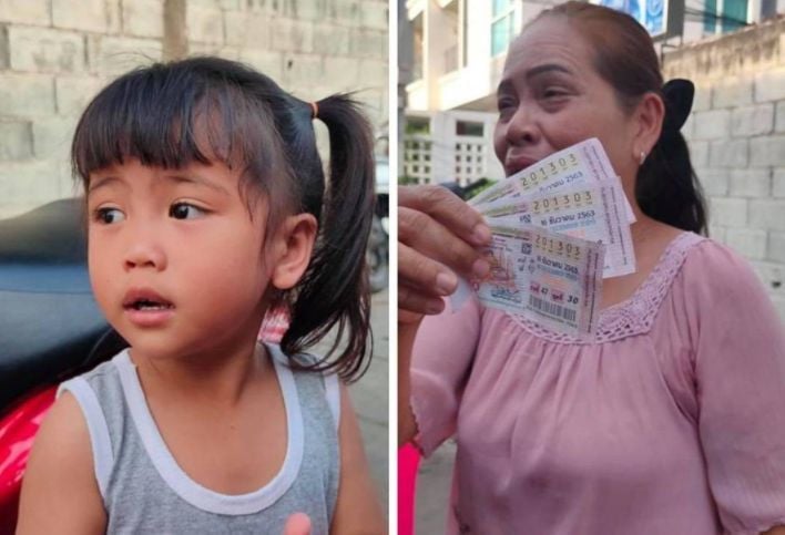 Chon Buri woman wins 18 million baht in lottery, her niece picked the winning number