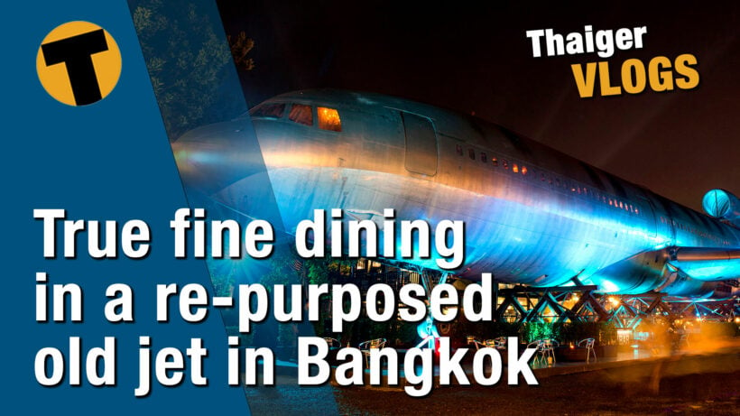 Flying high and fine dining in a re-purposed old jet in Bangkok | VIDEO