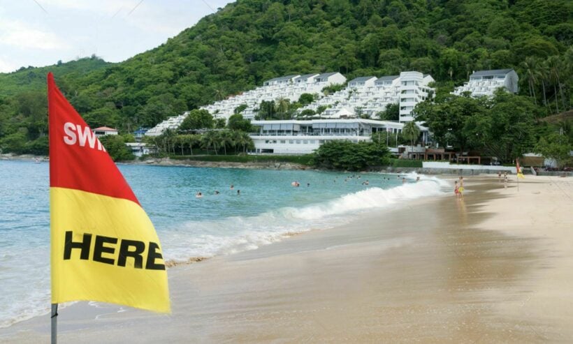 Phuket lifeguards warn beachgoers after 2 near-drownings in a day